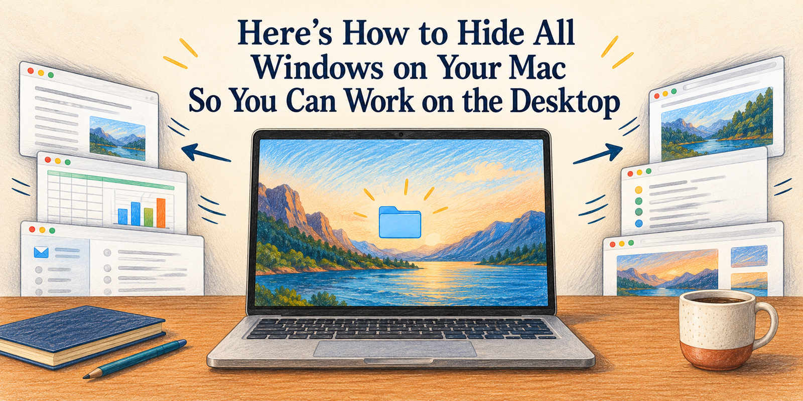 Here’s How to Hide All Windows on Your Mac So You Can Work on the Desktop