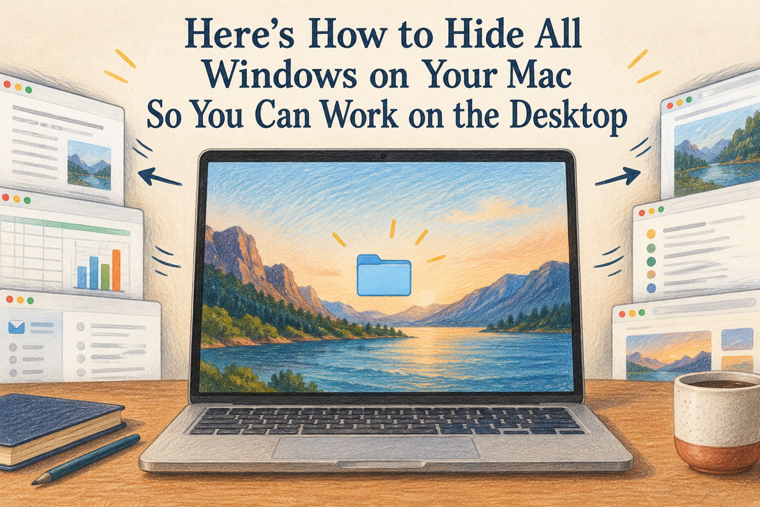 Here’s How to Hide All Windows on Your Mac So You Can Work on the Desktop