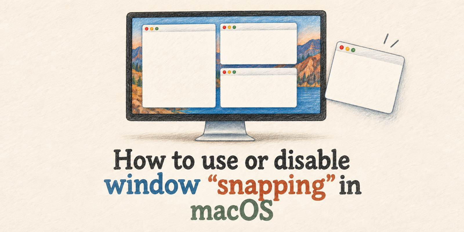 How to use or disable window "snapping" in macOS