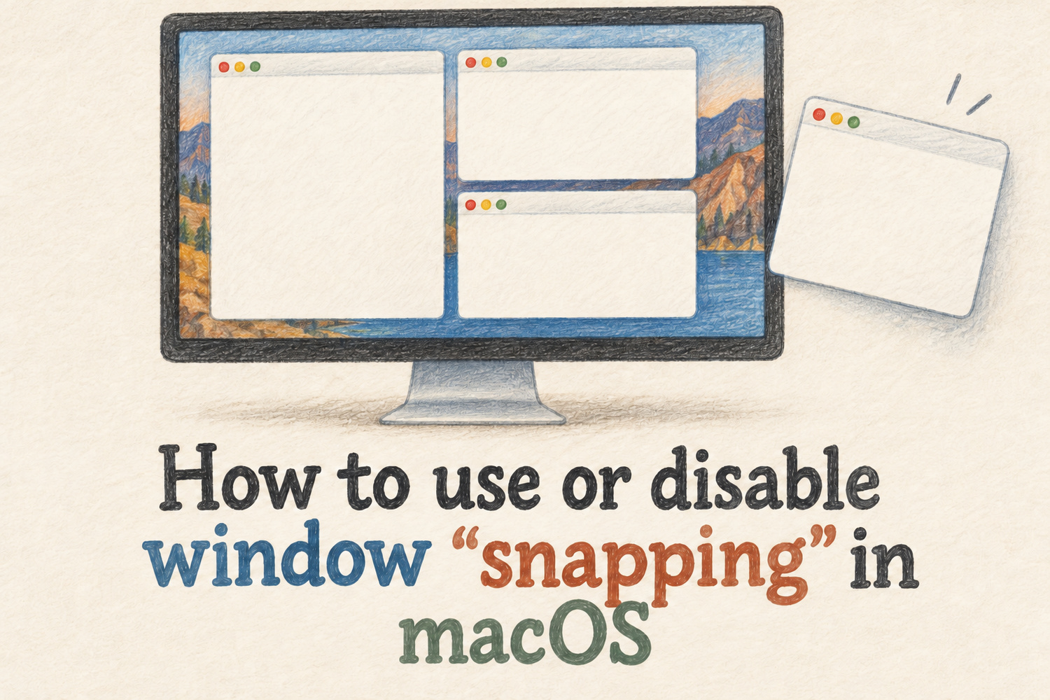 How to use or disable window "snapping" in macOS