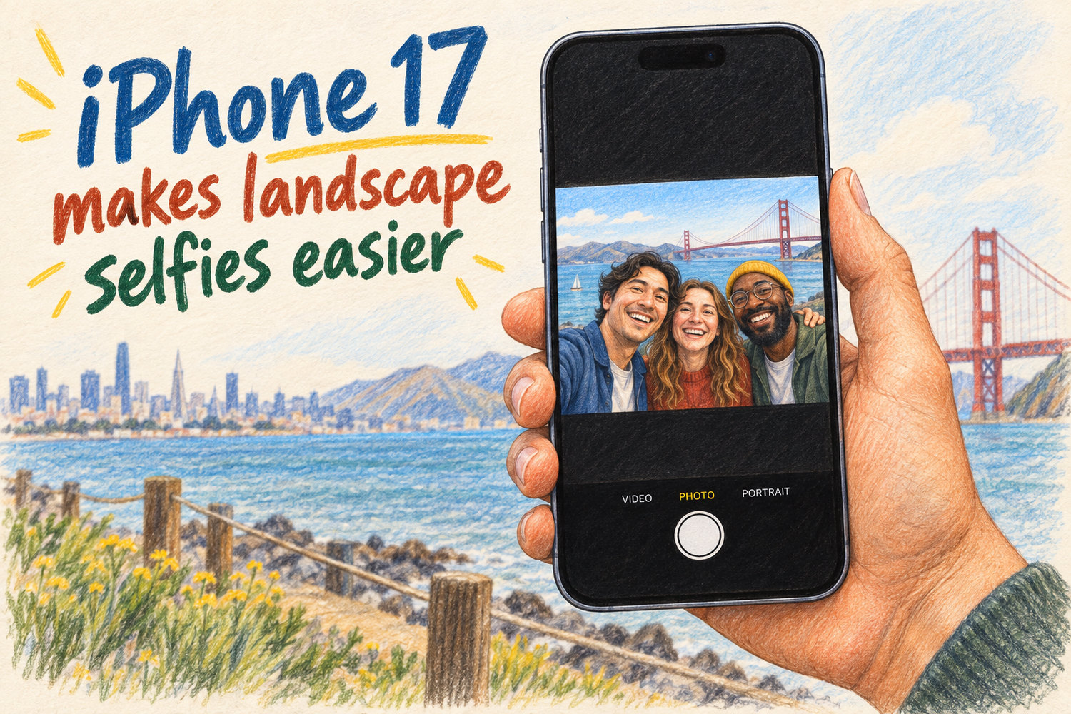 iPhone 17 makes landscape selfies easier