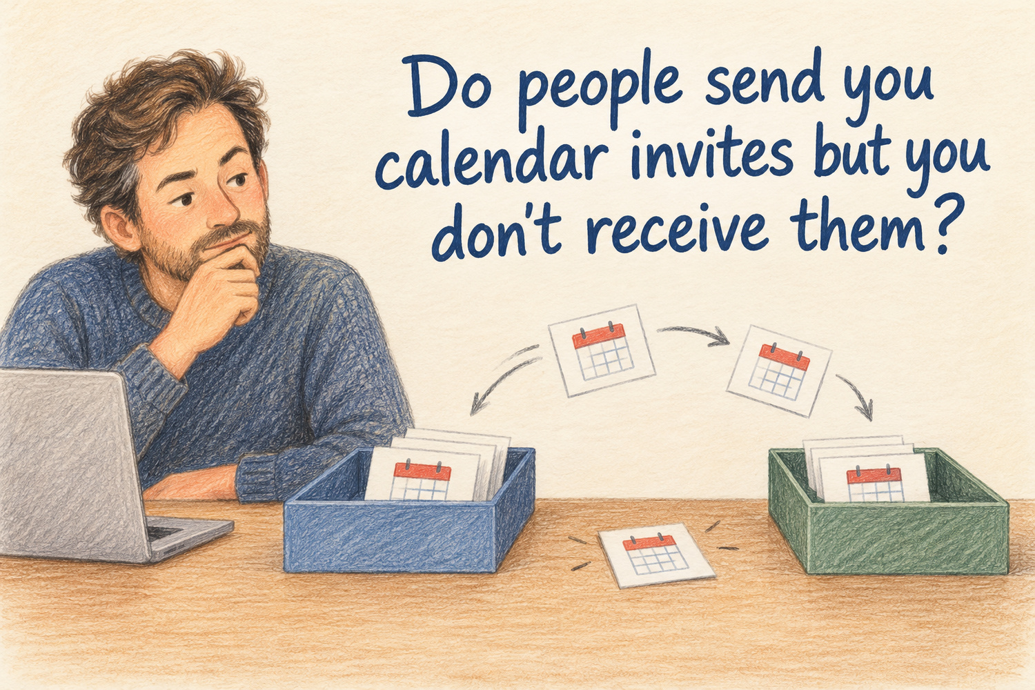 Do people send you calendar invites but you don't receive them?