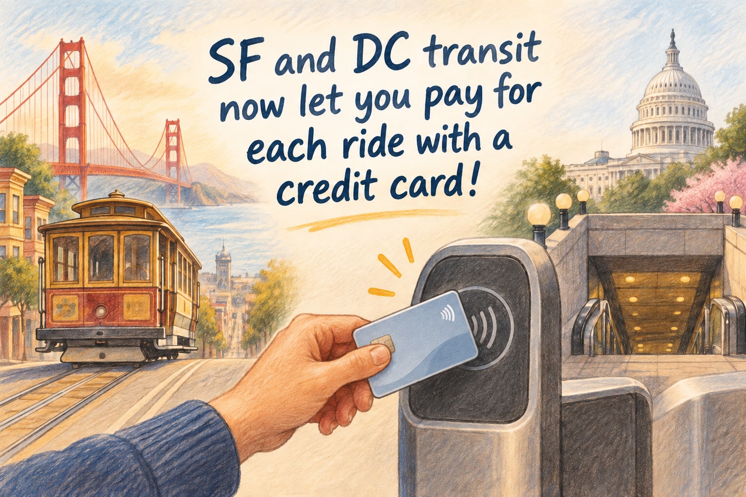 SF and DC transit now let you pay for each ride with a credit card!