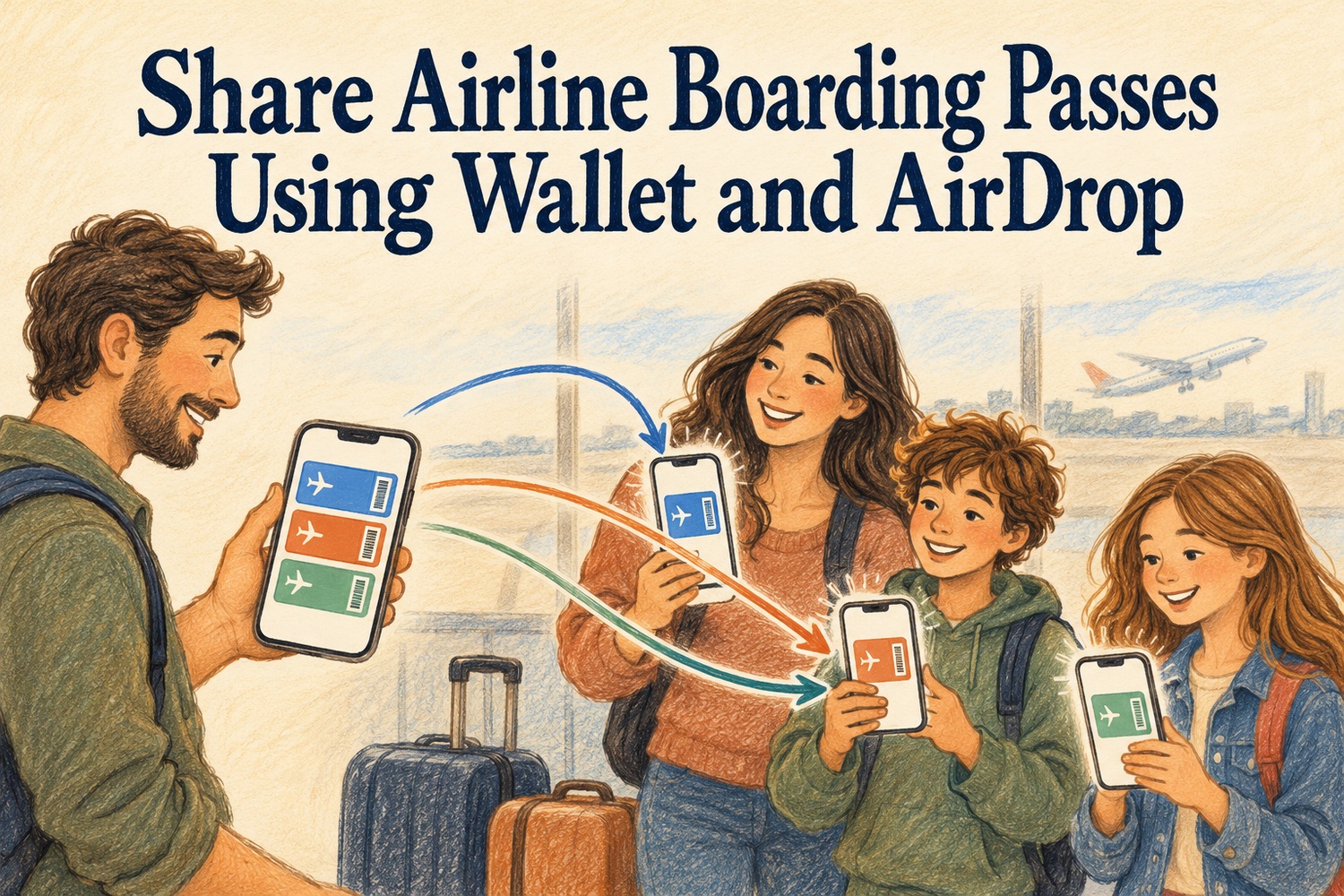 Share Airline Boarding Passes Using Wallet and AirDrop