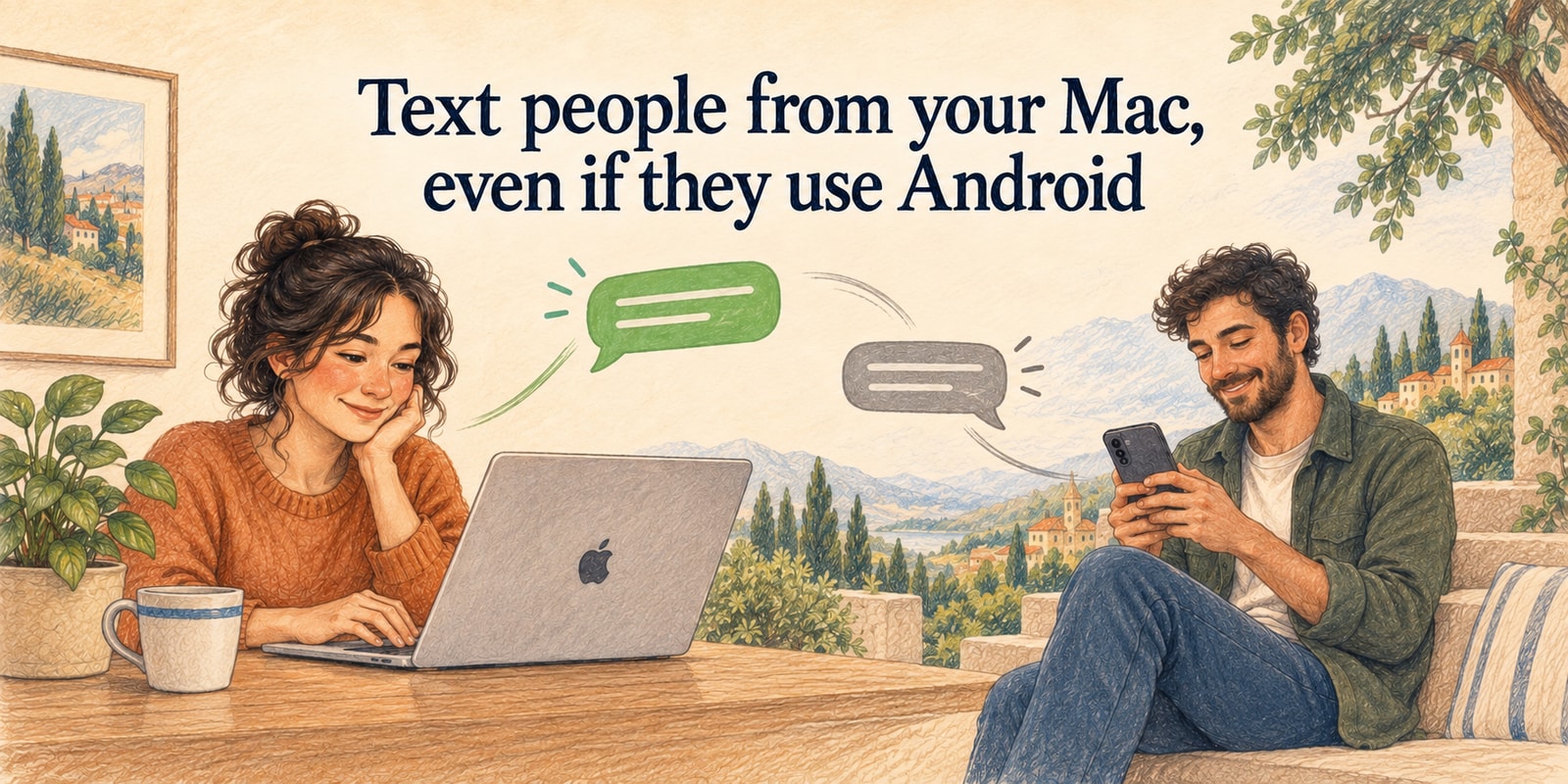 Text people from your Mac, even if they use Android