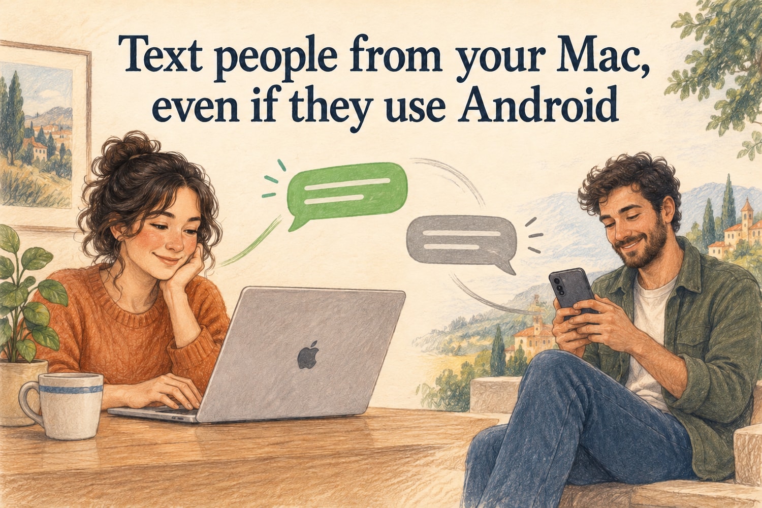 Text people from your Mac, even if they use Android