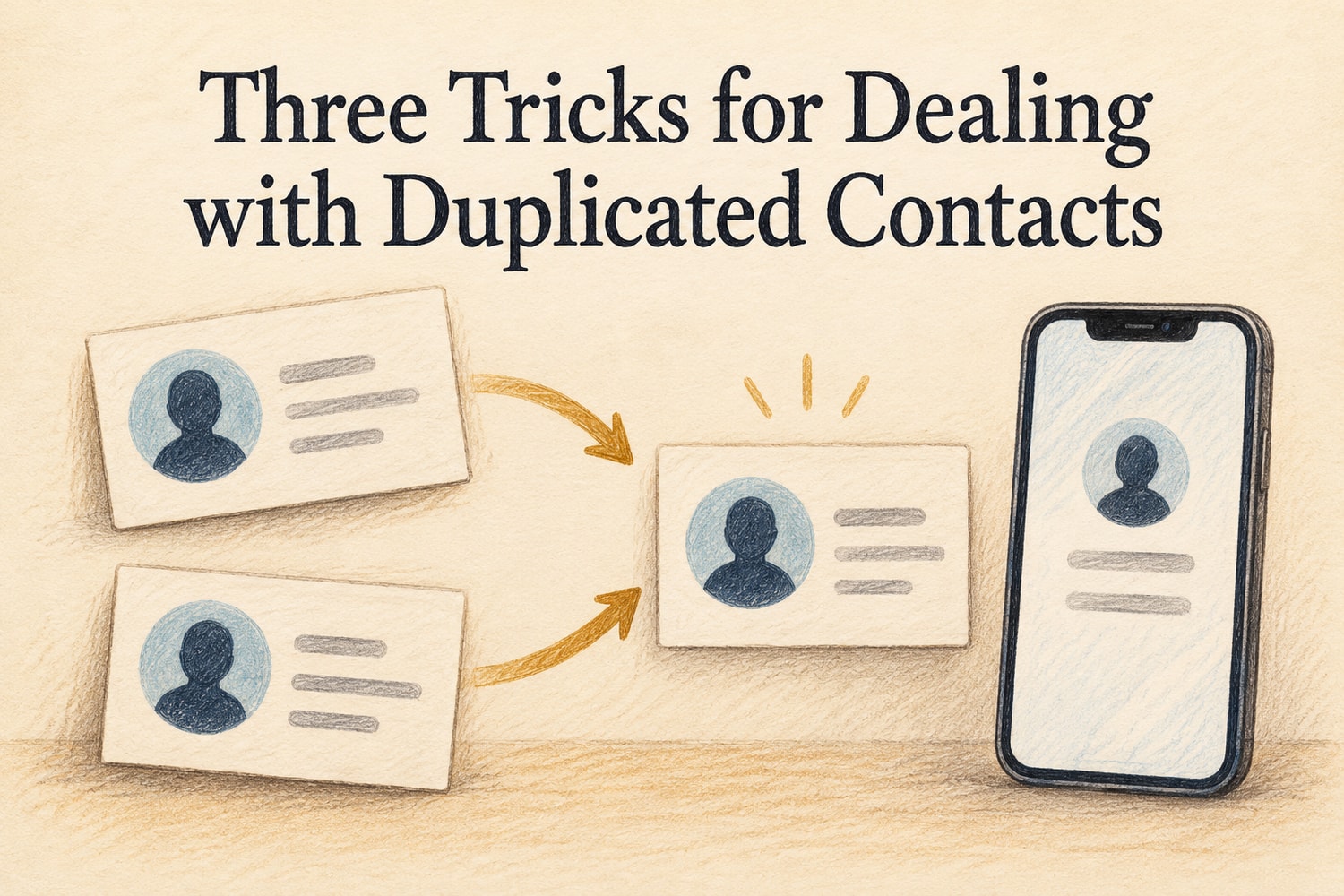 Three Tricks for Dealing with Duplicated Contacts