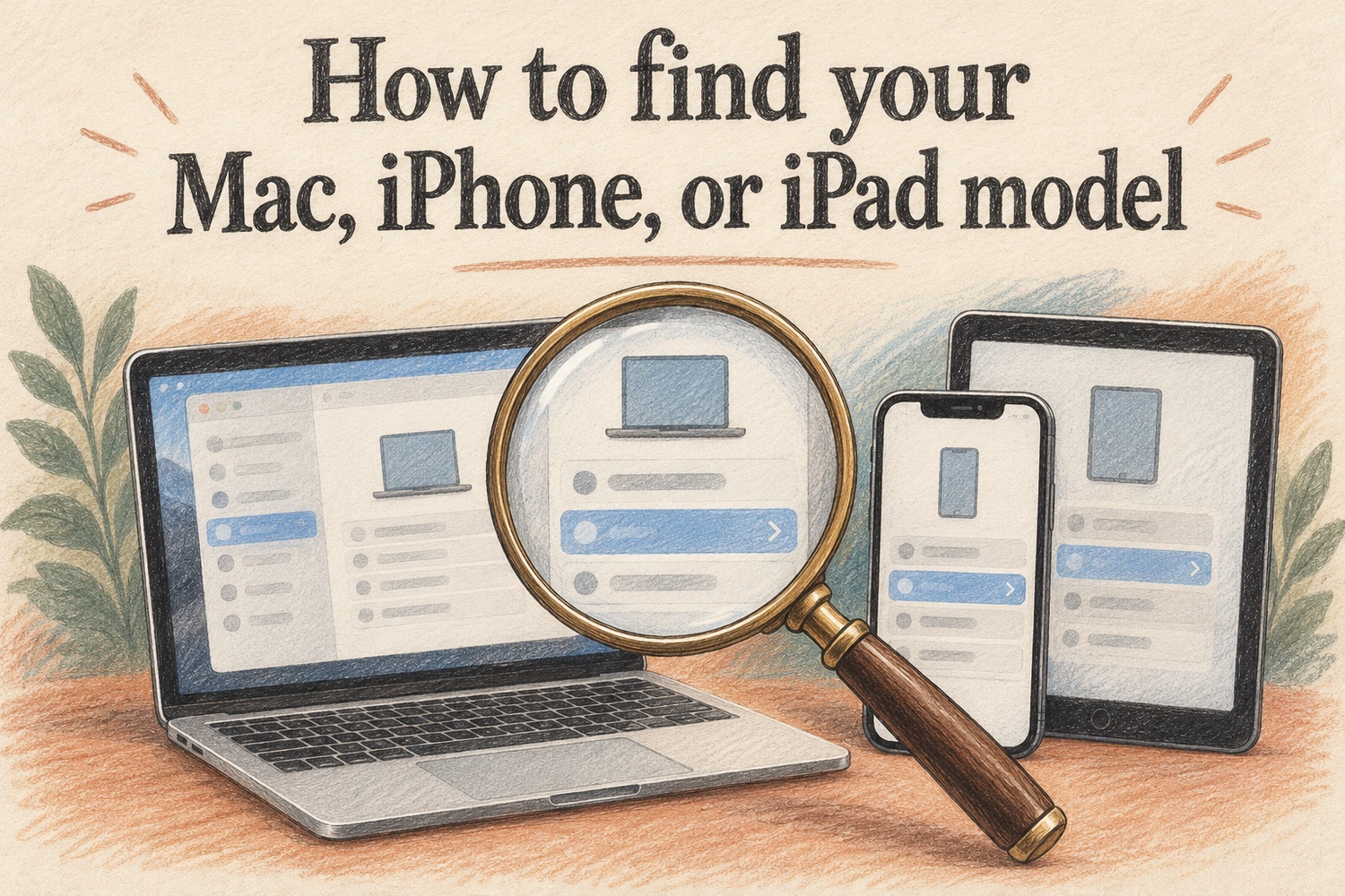 How to find your Mac, iPhone, or iPad model
