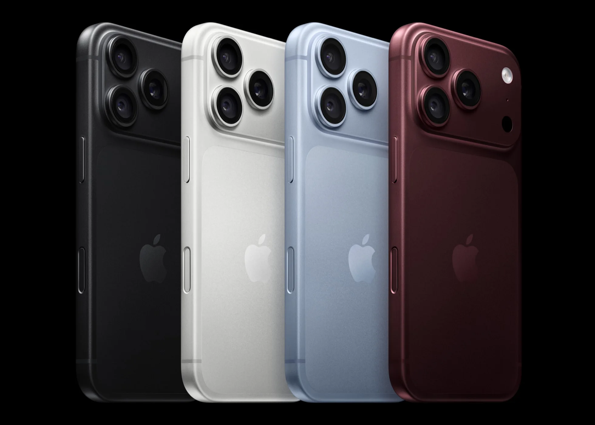 iPhone 18 Pro and iPhone 18 Pro Max in Apple's four available colors