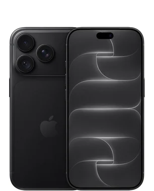 Black iPhone 18 Pro shown from the front and back
