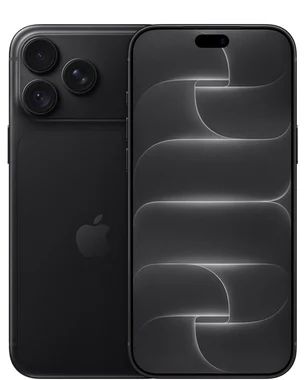 Black iPhone 18 Pro Max shown from the front and back
