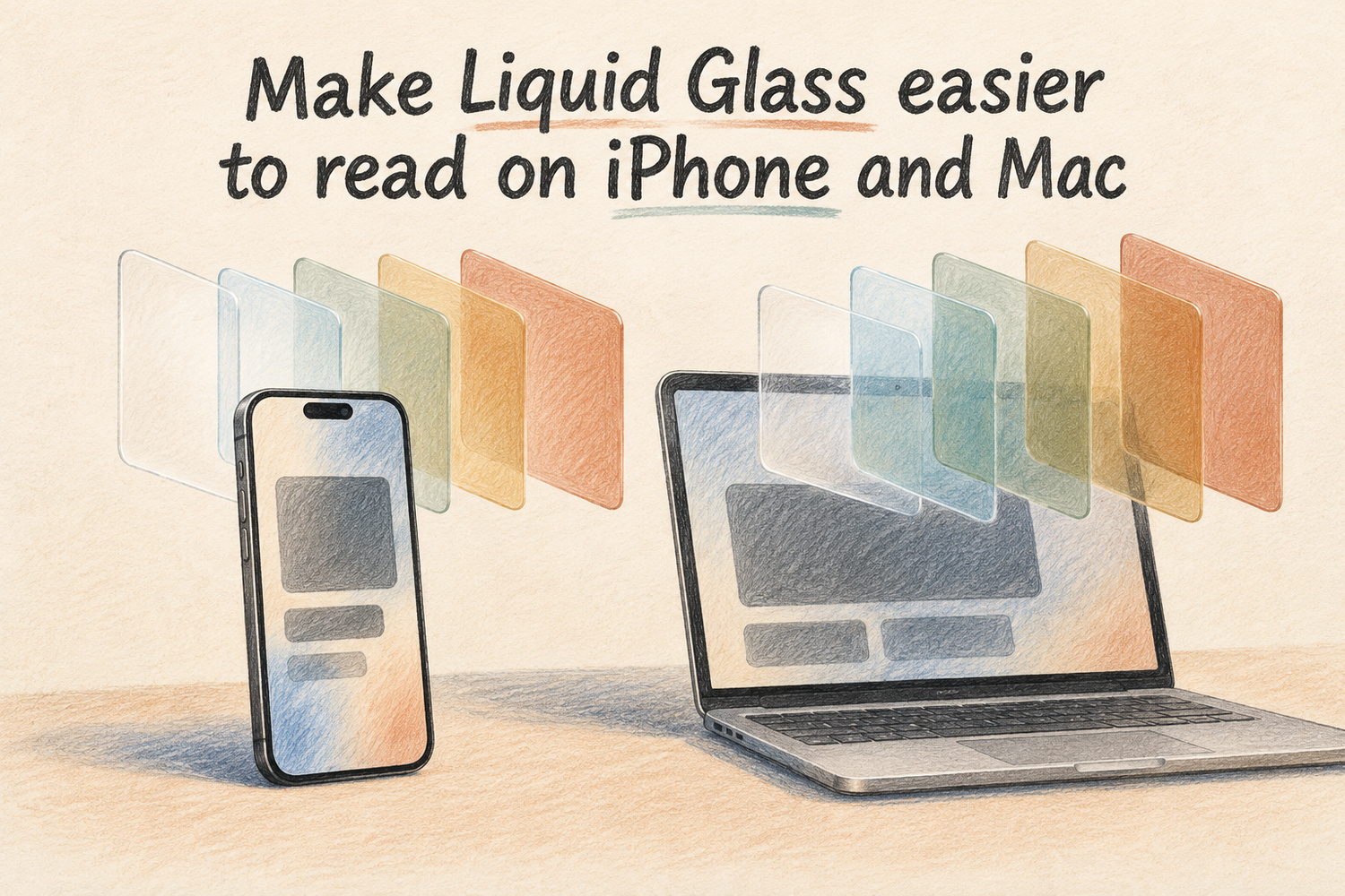 Make Liquid Glass easier to read on iPhone and Mac