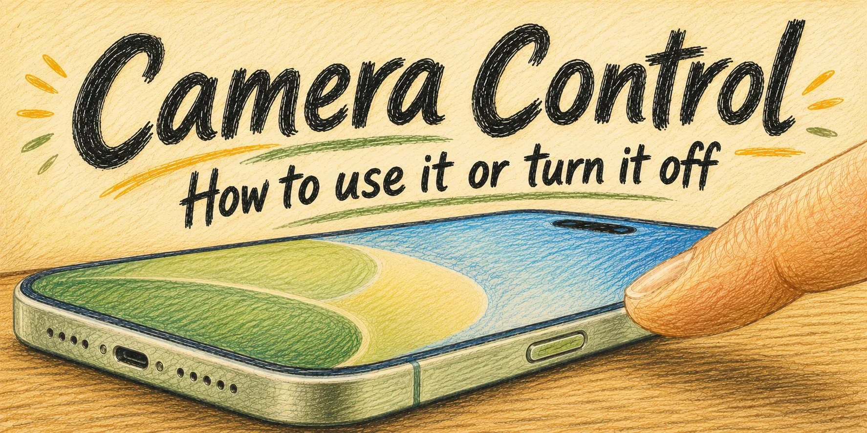 Apple device screenshot showing Camera Control How to use it or turn it off