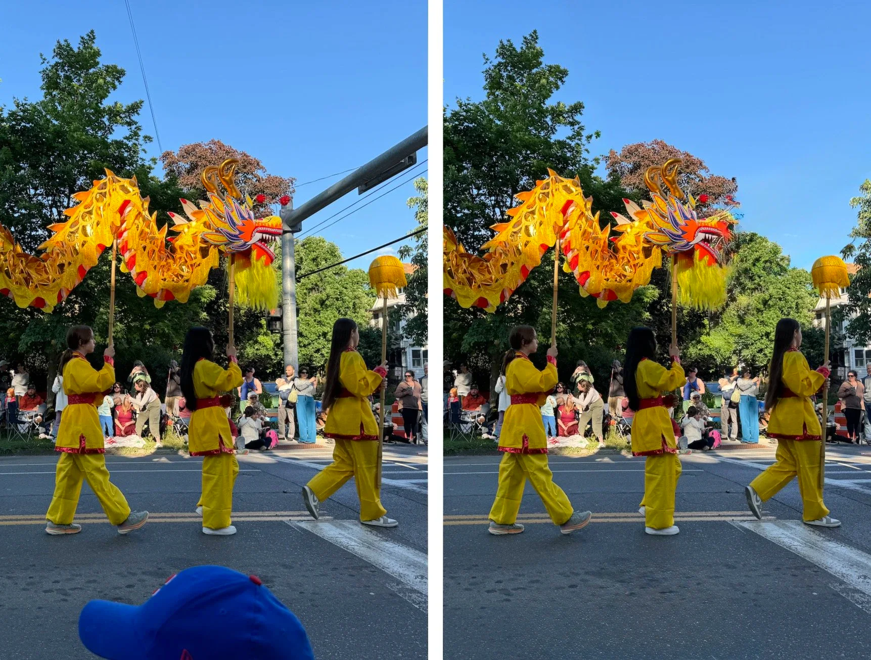 Before-and-after photos demonstrating removal of distracting objects with Clean Up