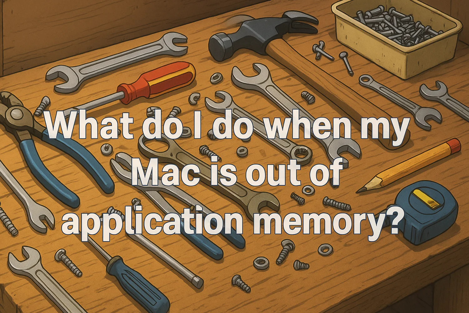 What do I do when my Mac is out of application memory