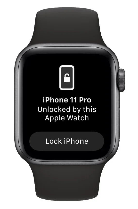 Apple Watch offering to unlock a nearby iPhone