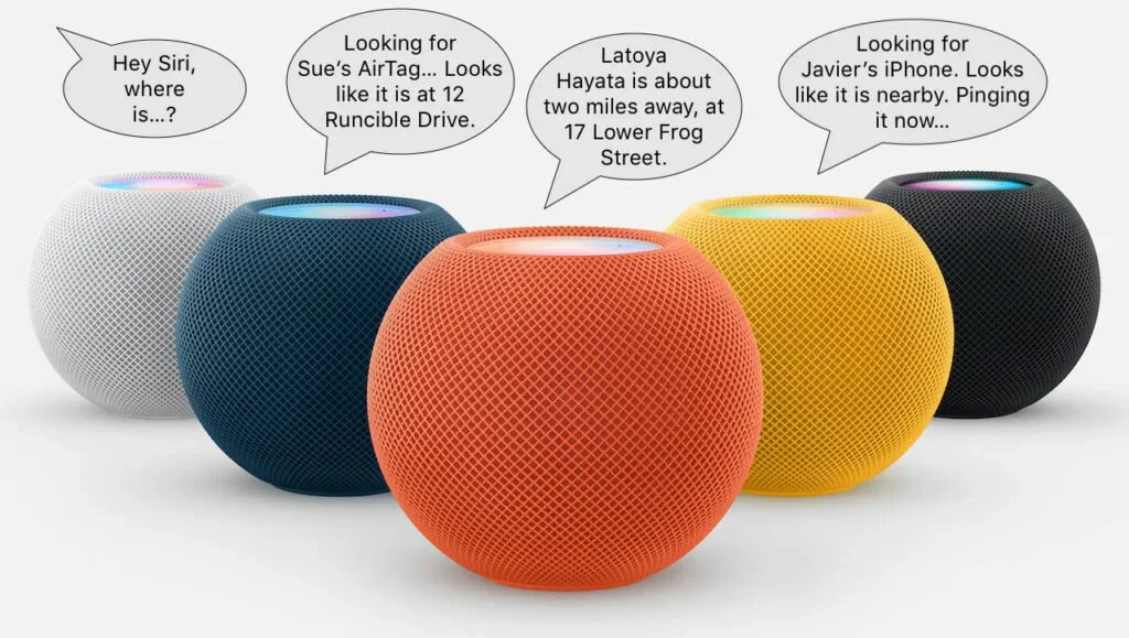 Apple device screenshot showing Hey Siri, where Looking for