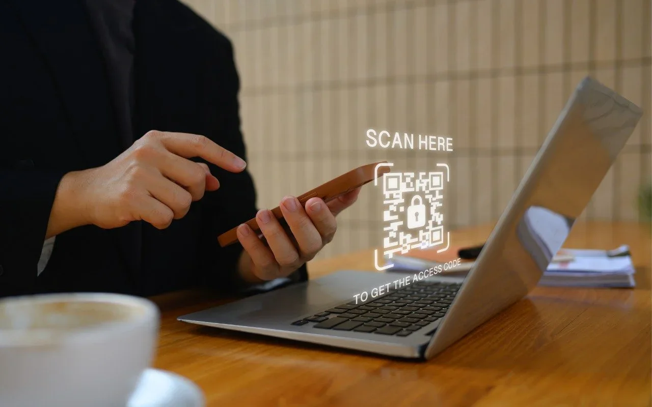 screenshot showing SCAN HERE TO GET THE ACCESS CODE