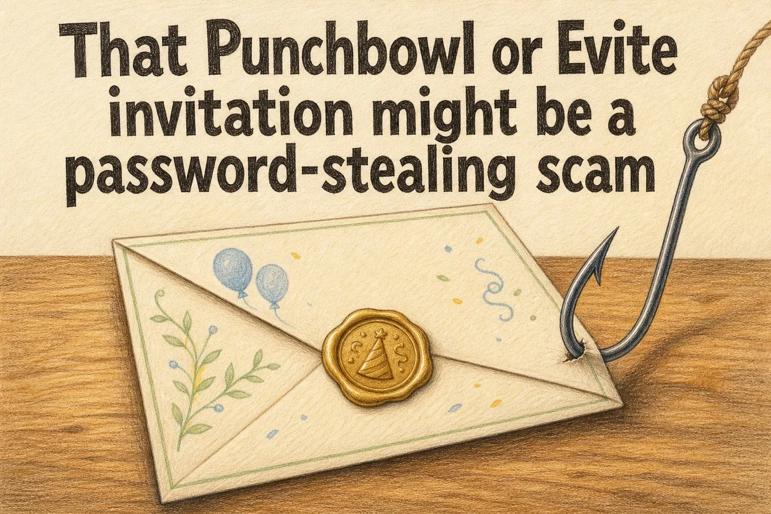 That Punchbowl or Evite invitation might be a password-stealing scam