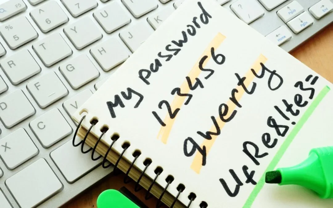 Apple device screenshot showing My password qwerty UfRe8!te3=