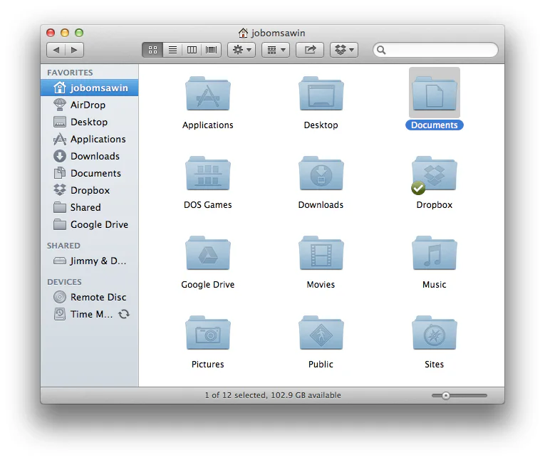 Mac screenshot showing FAVORITES Pr jobomsawin AirDrop
