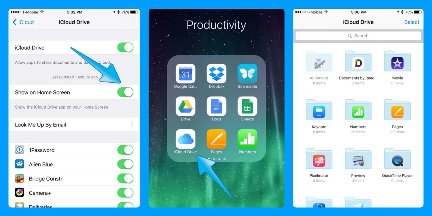 iCloud Drive app