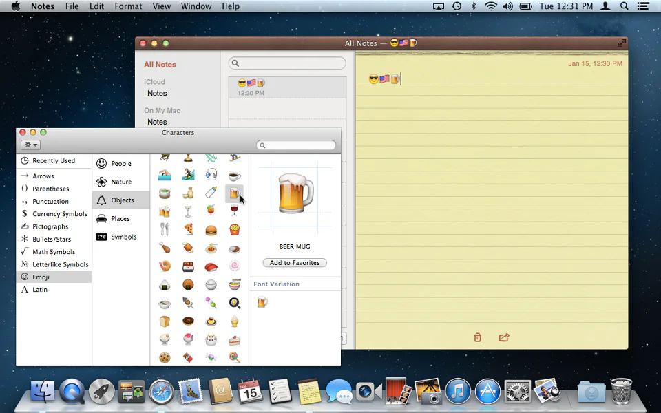 screenshot showing Notes File Edit Format View