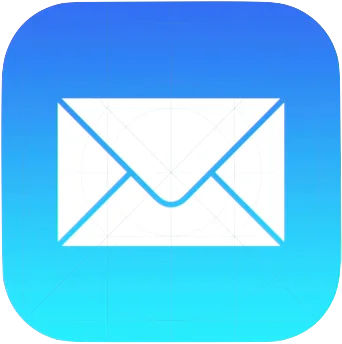 Blue Mail app icon with a white envelope