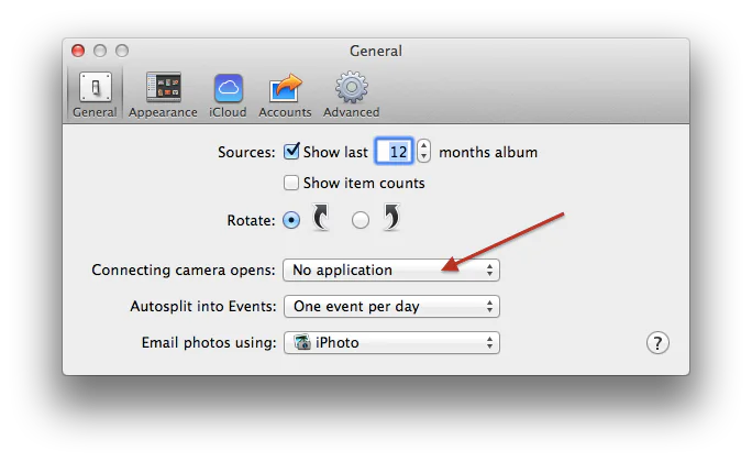 iPhoto Preferences