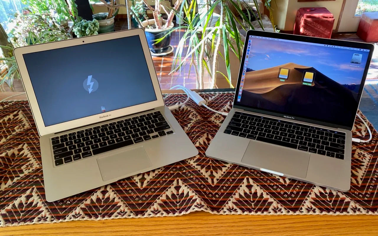 Need to move lots of data between macs try target disk mod