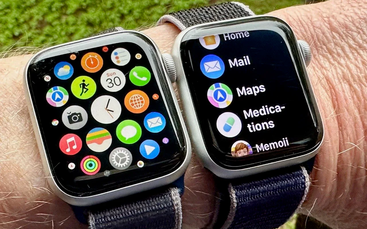 Apple Watch screenshot showing sun Home Mail