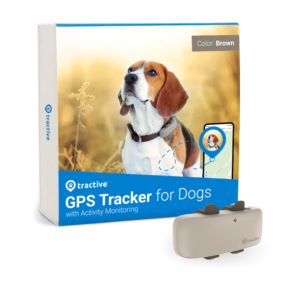 Tractive GPS Tracker for Dogs and its retail packaging