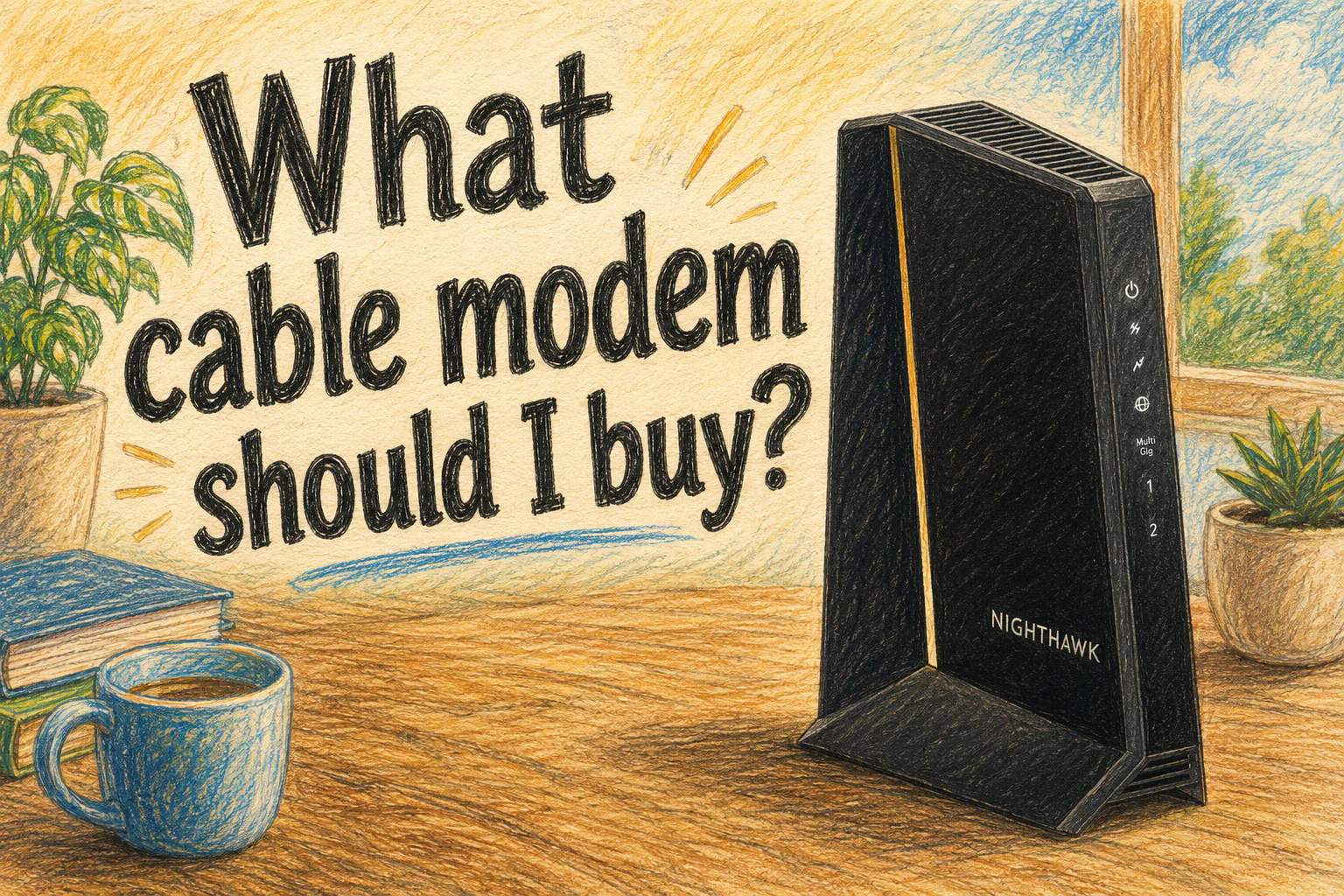 screenshot showing What cable modem should I buy?
