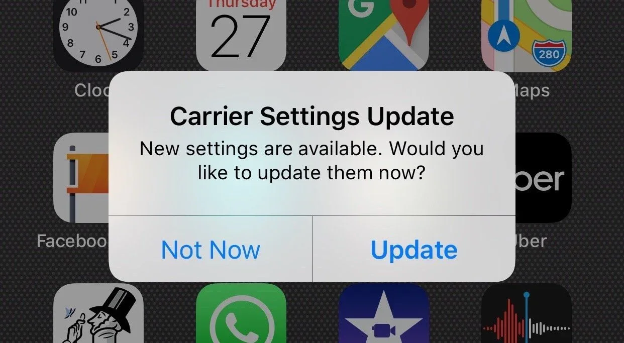 What is a Carrier Settings Update?