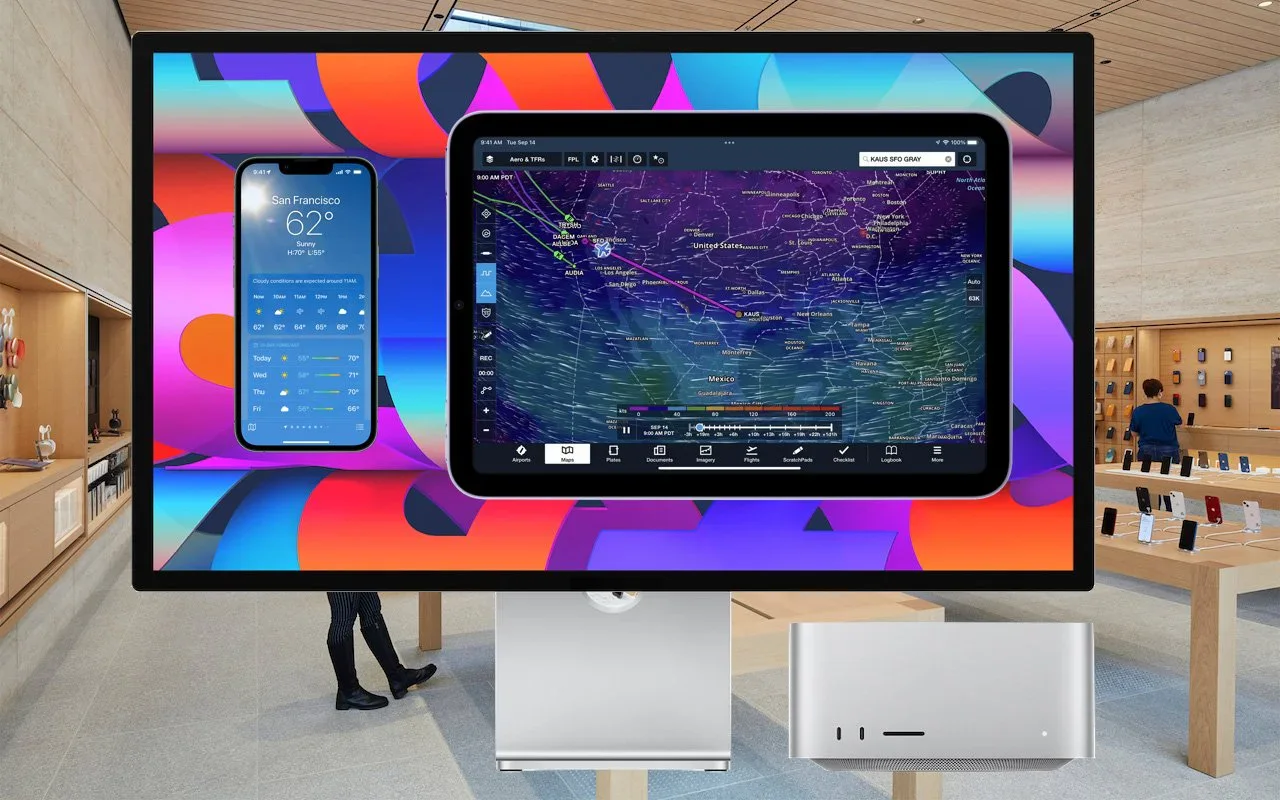Apple device screenshot showing 9.00 AM POT San Francisco Ceudy cond
