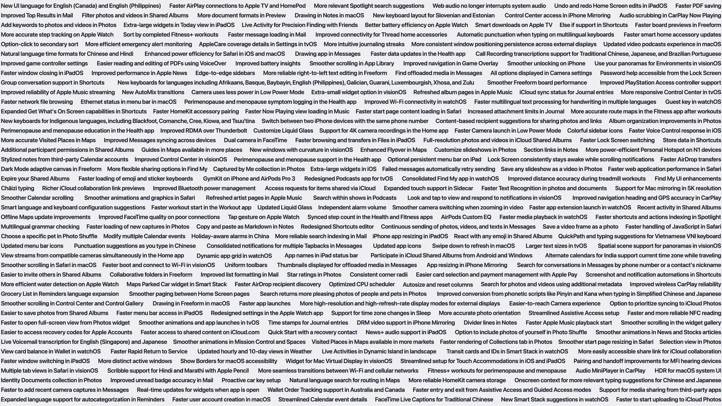 Overview of interface refinements announced for Apple's operating systems