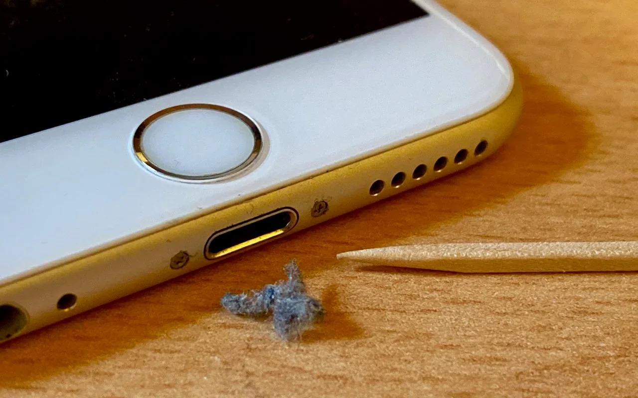 IPhone not charging reliably clean its lightning port with